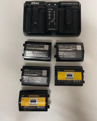 Nikon D3 caricabatterie e batterie