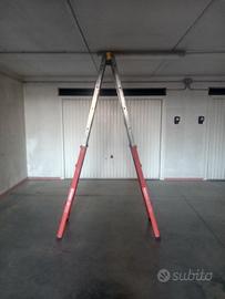 Scala telescopica allungabile in acciaio 