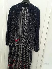Abito longhette con cardigan 