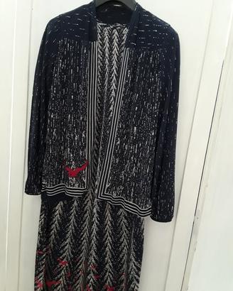 Abito longhette con cardigan 