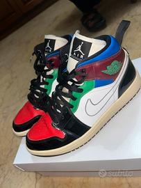 Jordan 1 air mid se multicolore