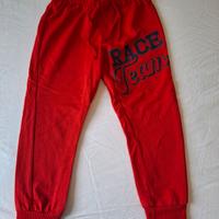 pantalone rosso in cotone