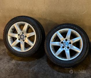 CERCHI IN LEGA ORIGINALI MERCEDES +GOMME 205/55 16