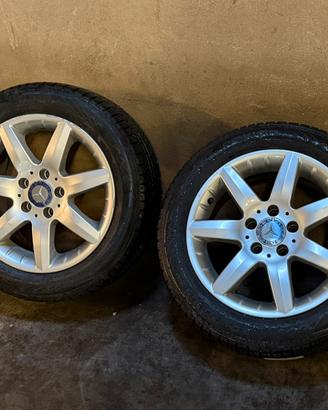 CERCHI IN LEGA ORIGINALI MERCEDES +GOMME 205/55 16