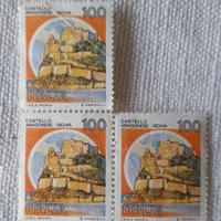 3 Francobolli da 100 lire (1980) Ischia