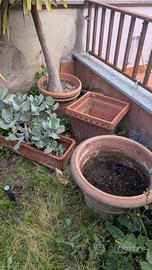 4 vasi in terracotta