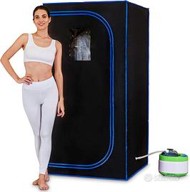 Sauna a Vapore Portatile 1600W Spa Domestica NUOVA