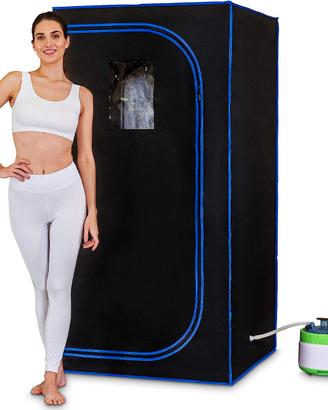 Sauna a Vapore Portatile 1600W Spa Domestica NUOVA
