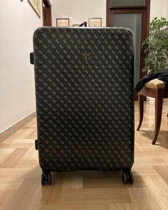 Valigia grande Guess Nera e Oro