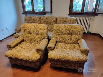 Salotto con divano-letto e due poltrone