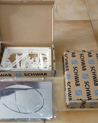 Placca Schwab Ovate Duo per cassetta da incasso WC