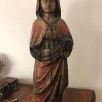 Scultura Madonna in legno