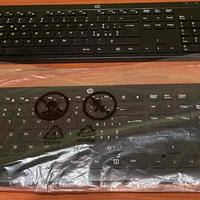 2 tastiere con mouse HP per pc computer