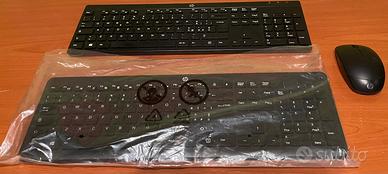 2 tastiere con mouse HP per pc computer