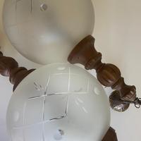 Set due lampadari vintage da soffitto