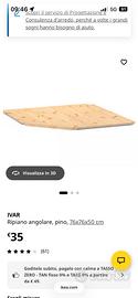Ikea ivar angolare 76x76x50