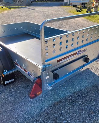 CARRELLO RIMORCHIO CRESCI PT6C CON RAMPA SALITA