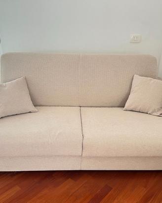 Divano letto 2 posti Mondo Convenienza beige mater