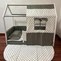 Letto montessoriano cuoricini