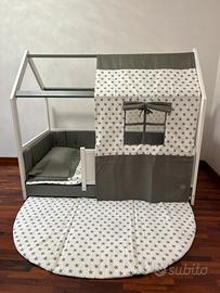 Letto montessoriano cuoricini