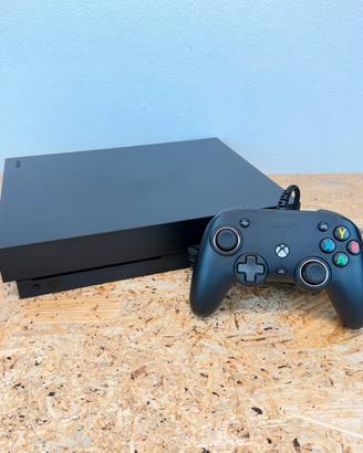 Xbox One X 1 TB nera completa con cavi controller