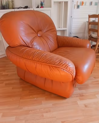 Comoda poltrona in pelle a 70 euro