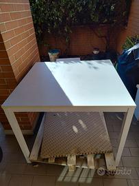 Tavolo bianco allungabile 90x90