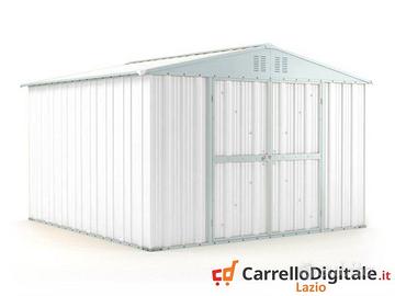 Box struttura lamiera Acciaio 327x307cm bianco