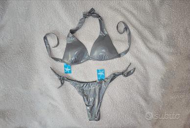 Bikini Tezenis 👙 glitter grigio nuovo 
