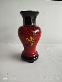 Vaso con Aironi decorato oro