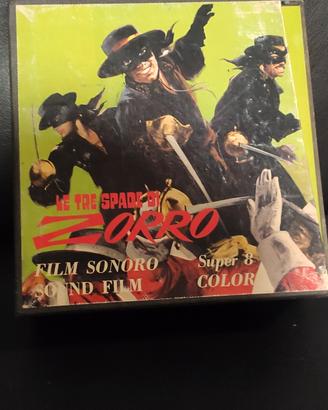 cofanetto Super8 sonoro LE TRE SPADE DI ZORRO 