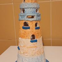 faro portacandela terracotta