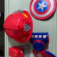 Scudo Capitan America + guanto e casco Paw Patrol