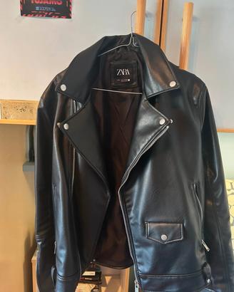 giacca in pelle zara 