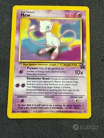 Carta Pokemon Mew Promo black star 8 inglese