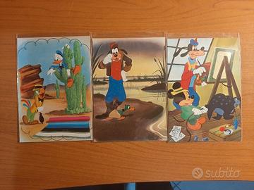 WALT DISNEY BIONDETTI. Cartoline Lotto 3.Anni 70