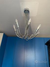 lampadario con bracci direzionabili 