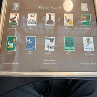Francobolli in argento mondiale calcio