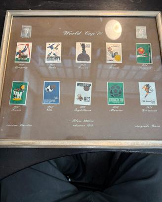 Francobolli in argento mondiale calcio