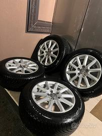Cerchi Audi A4 gomme 4 stagioni 225/55/16 al 90%