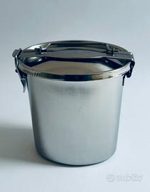 Schiscetta Portavivande Acciaio Inox Vintage