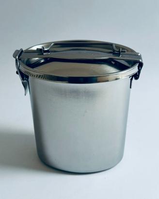 Schiscetta Portavivande Acciaio Inox Vintage