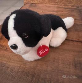 Peluche Trudi originale - Cagnolino Bianco e Nero