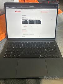 Apple Macbook Air M2 13 pollici 128 Gb Mezzanotte