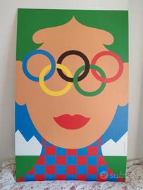 Poster Milano Cortina 26 Olimpiadi  140x90cm