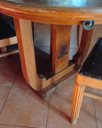 tavolo ovale anni '50 + 6 sedie 