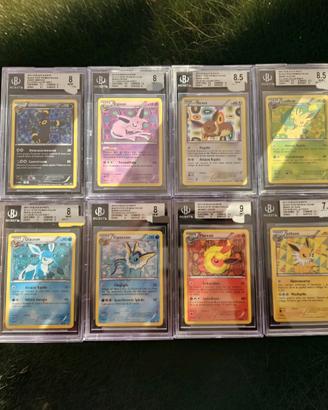 Pokemon Set Lotto promo 8 bgs 7.5 - 9 BW EEVEELUTI