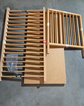 Lettino per bambini con materasso e marsupio