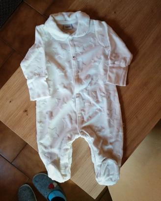 Tutina con piedini 1-3 mesi 56 cm