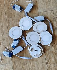 Faretti led 3W 310lm SMD alluminio slim